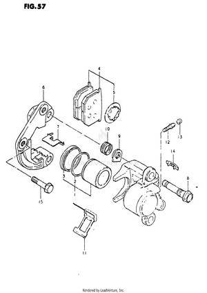 Front Calipers (model X) Schematic