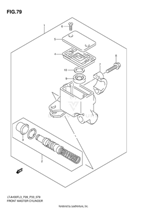 Front Master Cylinder Schematic