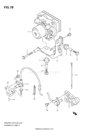 Hydraulic Unit (an650ak6/ak7/ak8/ak9) Schematic