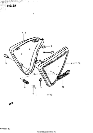 Frame Cover (model T) Schematic