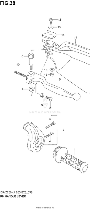 Rh Handle Lever Schematic