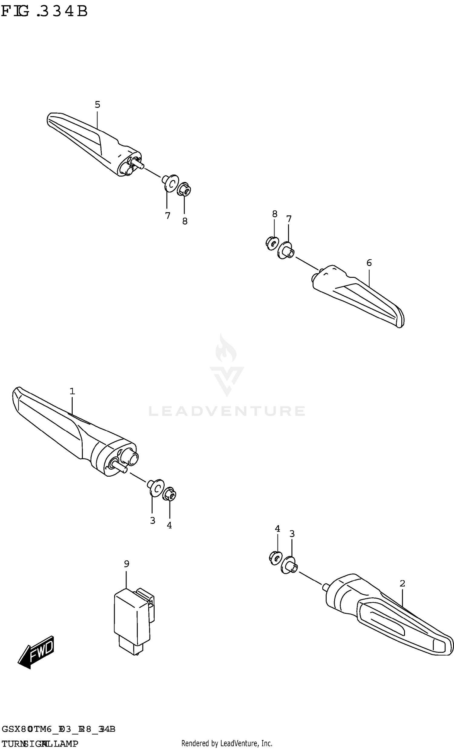TURNSIGNAL LAMP (GSX800TRQ)