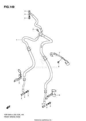 Front Brake Hose Schematic