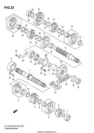 Transmission (model K2/k3) Schematic