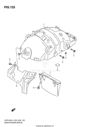 Rear Fender Brace Schematic