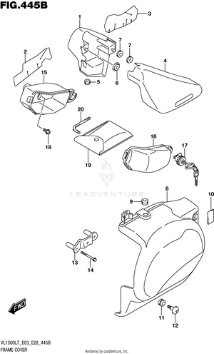 Frame Cover (vl1500bl7 E28) Schematic