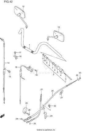 Handlebar (model N/p/r) Schematic