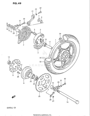 Rear Wheel Schematic