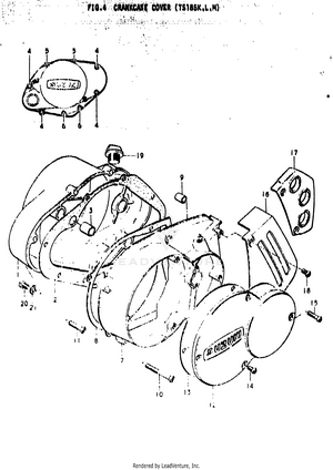 Crankcase Cover (ts185k Schematic