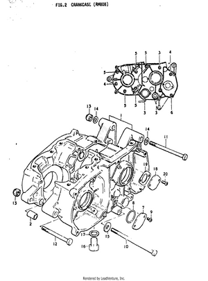 Crankcase (rm80b) Schematic