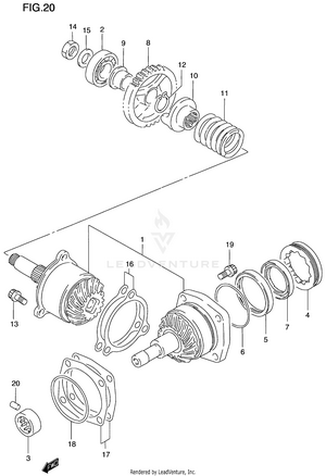 Secondary Drive Gear Schematic