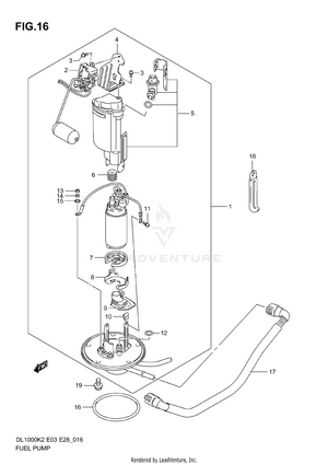 Fuel Pump (model K2/k3) Schematic