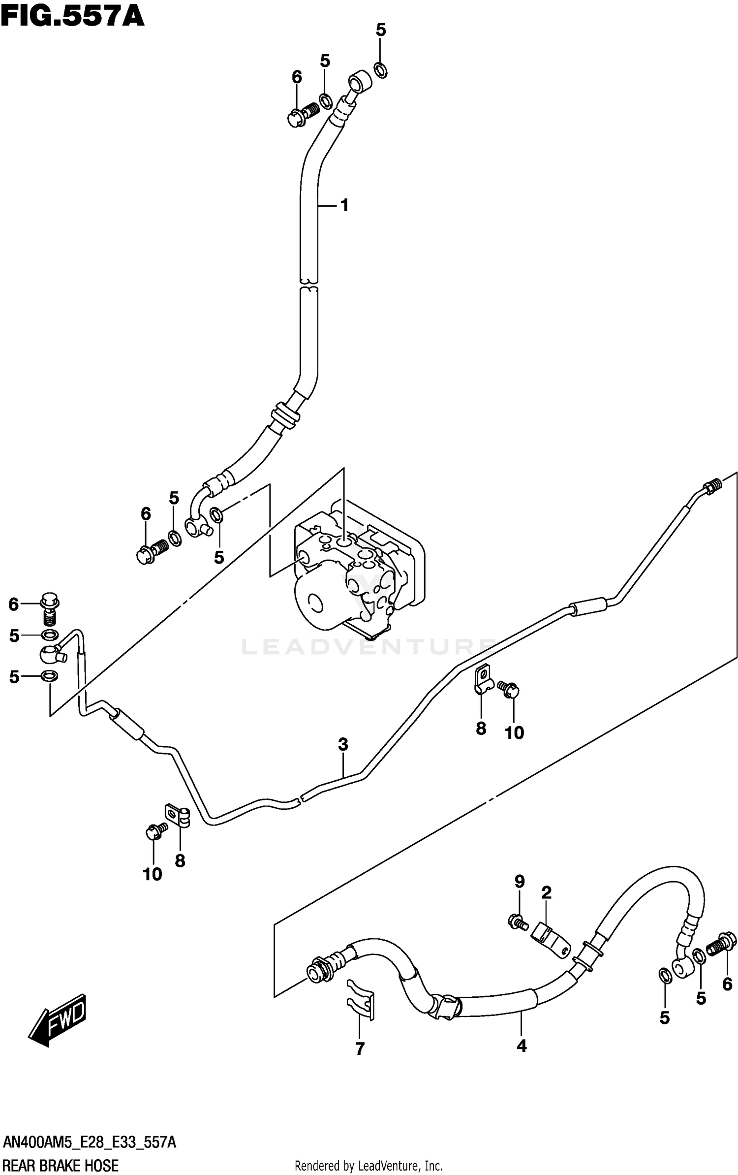 REAR BRAKE HOSE