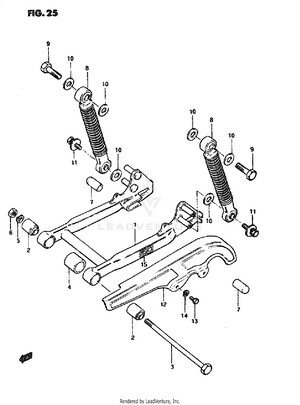 Rear Swinging Arm Schematic