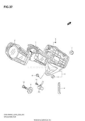 Speedometer (gsx-r600l3 E03) Schematic