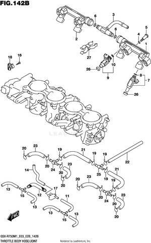 Throttle Body Hose/joint (e33) Schematic