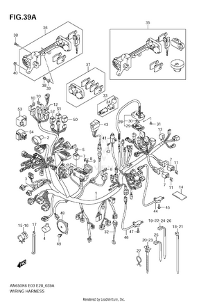 Wiring Harness (an650ak9) Schematic