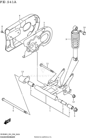 Rear Swingingarm Schematic