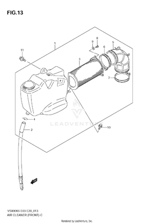 Air Cleaner (front) Schematic