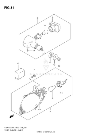 Turnsignal Lamp (model K4) Schematic