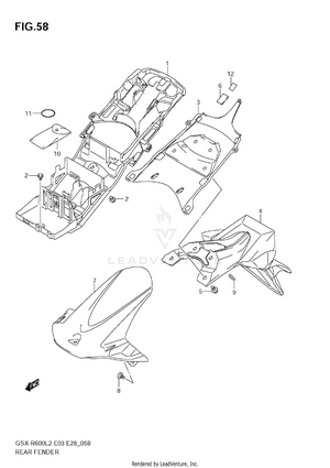 Rear Fender Schematic