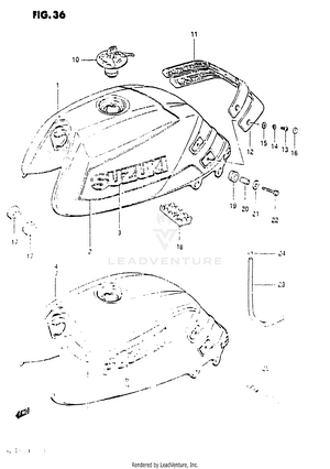 Fuel Tank (gs1150ef/ef2/eg) Schematic