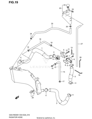 Radiator Hose Schematic