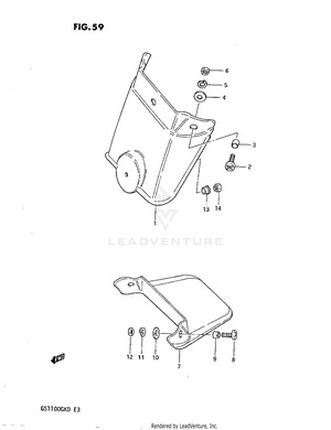 Rear Fender Extension (optional) Schematic