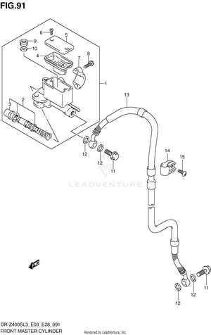 Front Master Cylinder Schematic