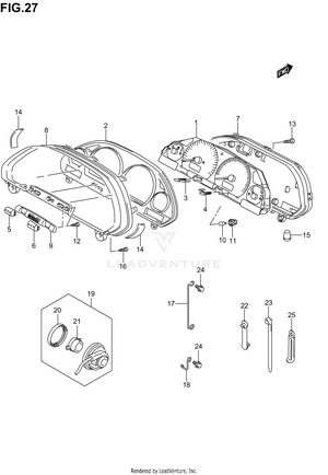 Speedometer (an400k3/k4/k5/k6) Schematic