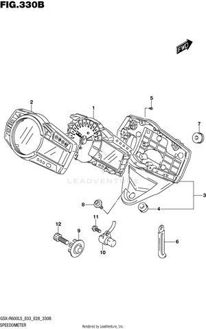 Speedometer (gsx-r600l5 E28) Schematic