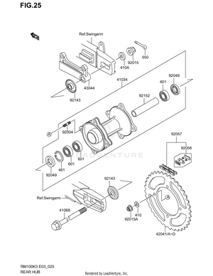 Rear Hub Schematic