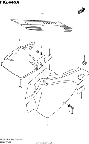 Frame Cover (dr-z400sl6 E03) Schematic