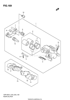 Rear Caliper Schematic