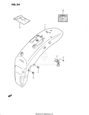 Rear Fender Schematic