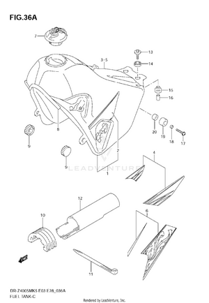 Fuel Tank (model K7/k8) Schematic