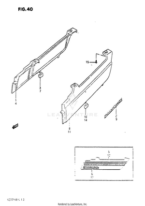 Seat Molding (gs1150es3/ese/esf) Schematic