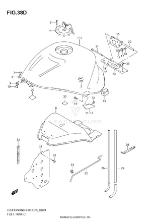 Fuel Tank (gsx1300rzk7) Schematic