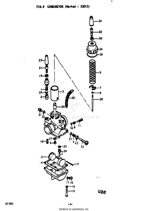 Carburetor (marked : 33013) Schematic