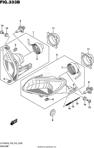 Headlamp (lt-f400fl6 P33) Schematic