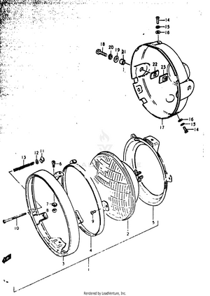 Headlamp (gs1000c) Schematic
