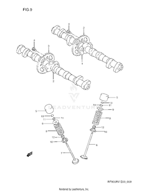 Cam Shaft - Valve Schematic