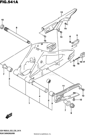 Rear Swingingarm Schematic