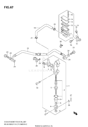 Rear Master Cylinder Schematic