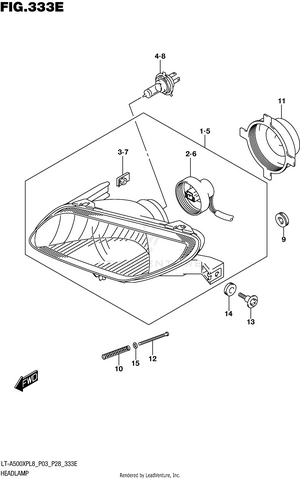 Headlamp (lt-a500xpbl8 P28) Schematic
