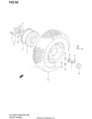 Front Wheel (model X/y/k1) Schematic