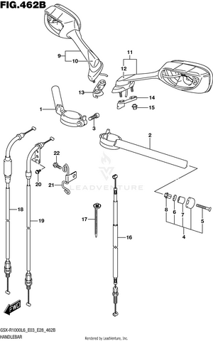 Handlebar (gsx-r1000l6 E28) Schematic