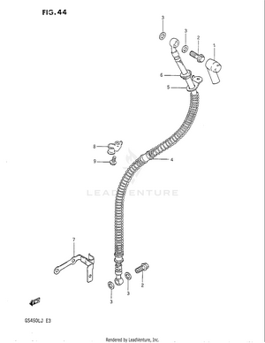 Front Brake Hose Schematic