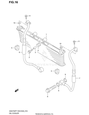 Oil Cooler Schematic