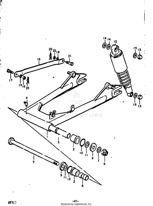 Rear Swinging Arm Schematic